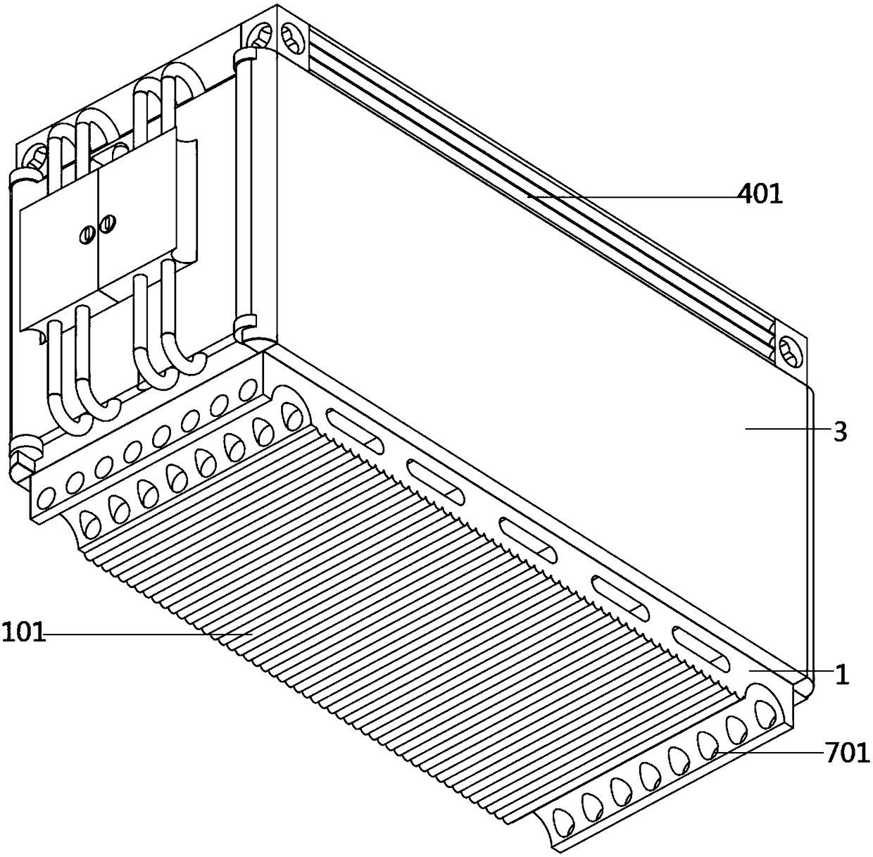 Port logistics container structure