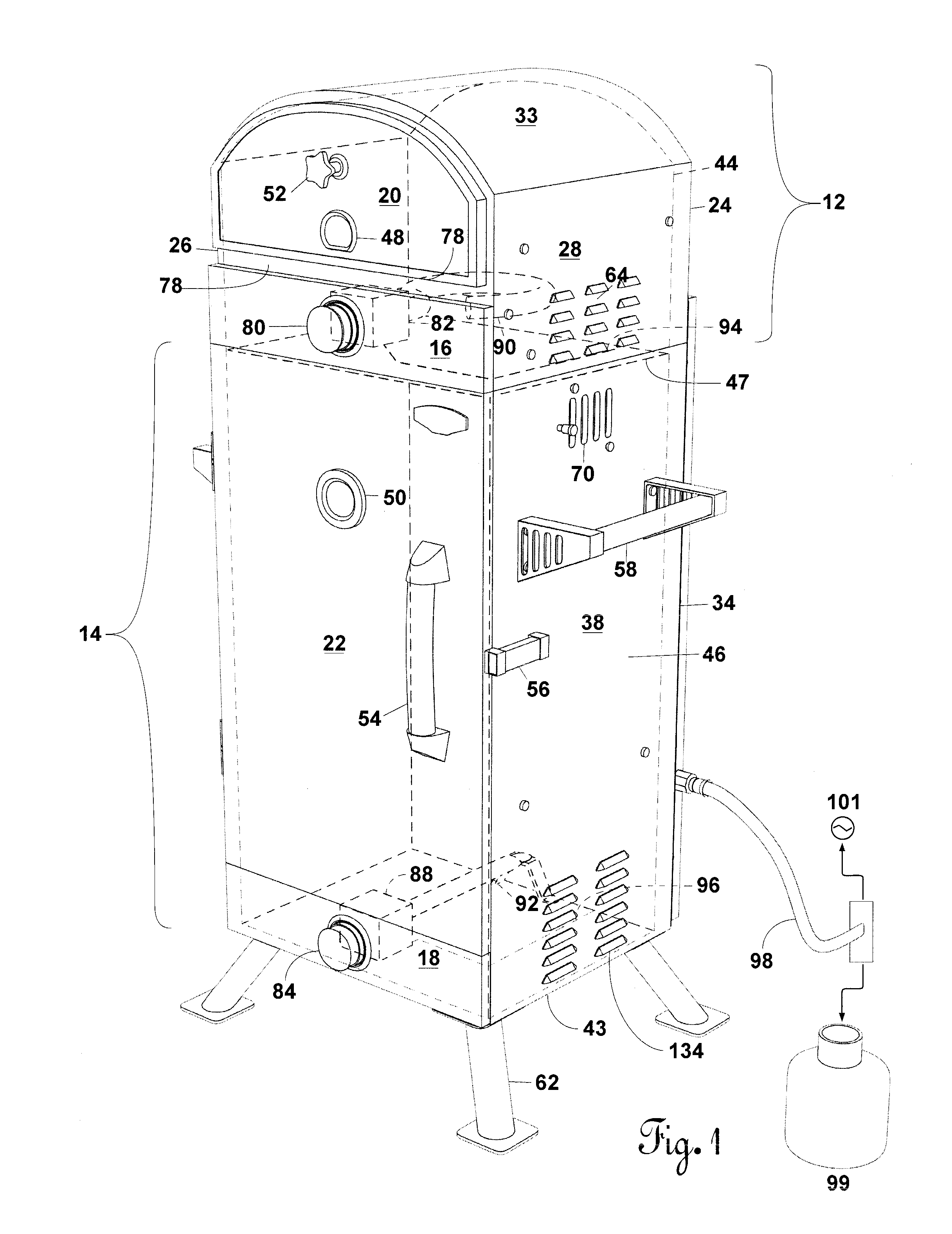 Apparatus for cooking and smoking food