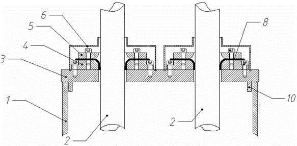 A platform anchoring device for a steel wire armored submarine cable