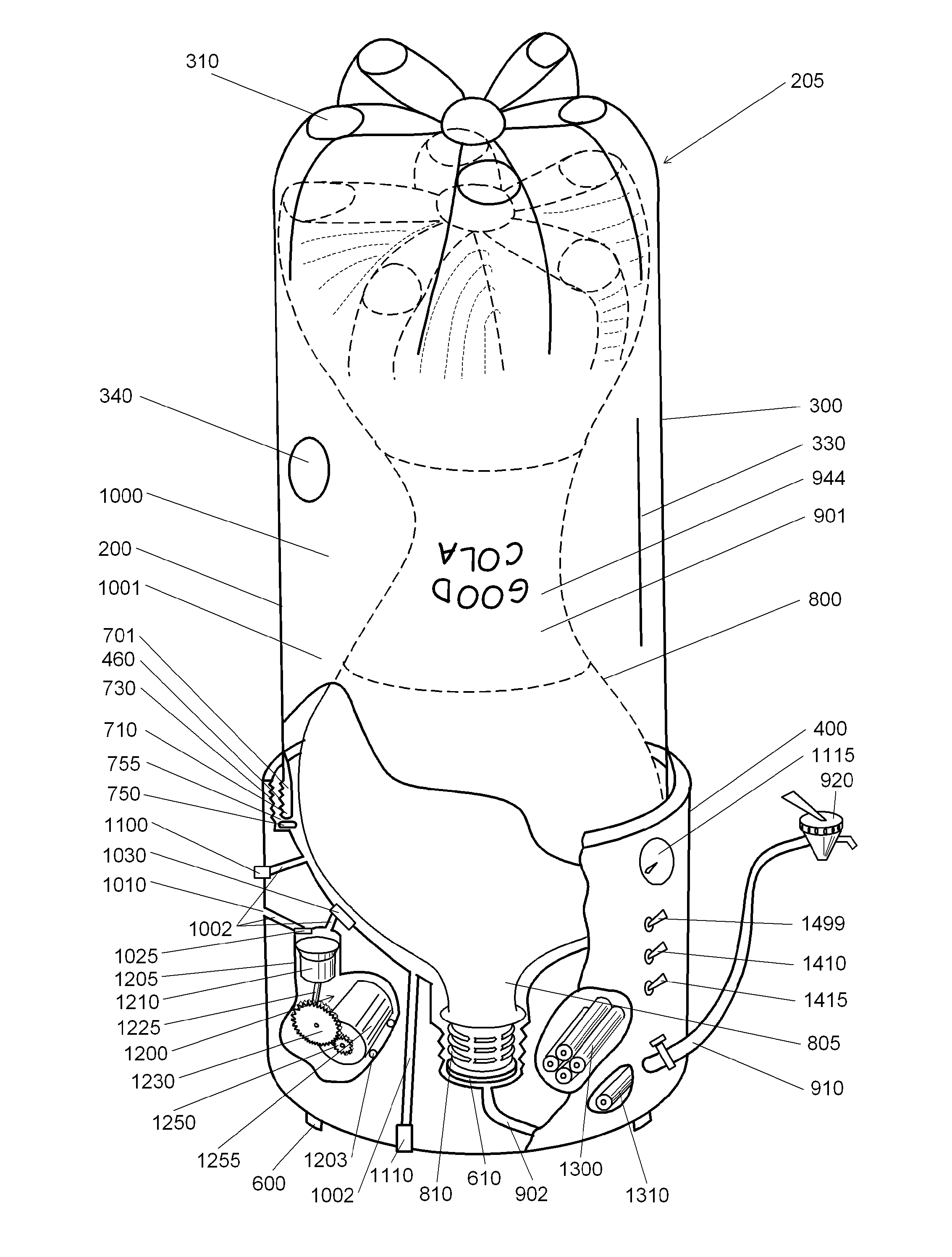 Flexible bottle wrapper for preservation and dispensation of air sensitive materials