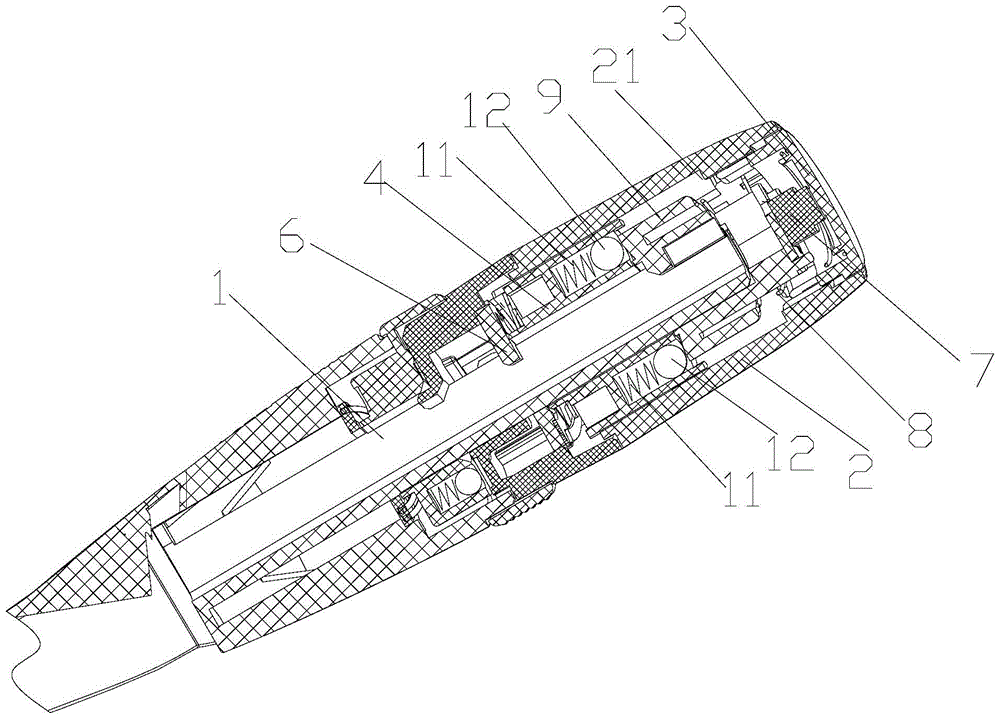 An automobile combined switch with display screen page turning function