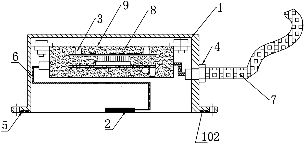 Device for monitoring tension force of mooring anchor chain