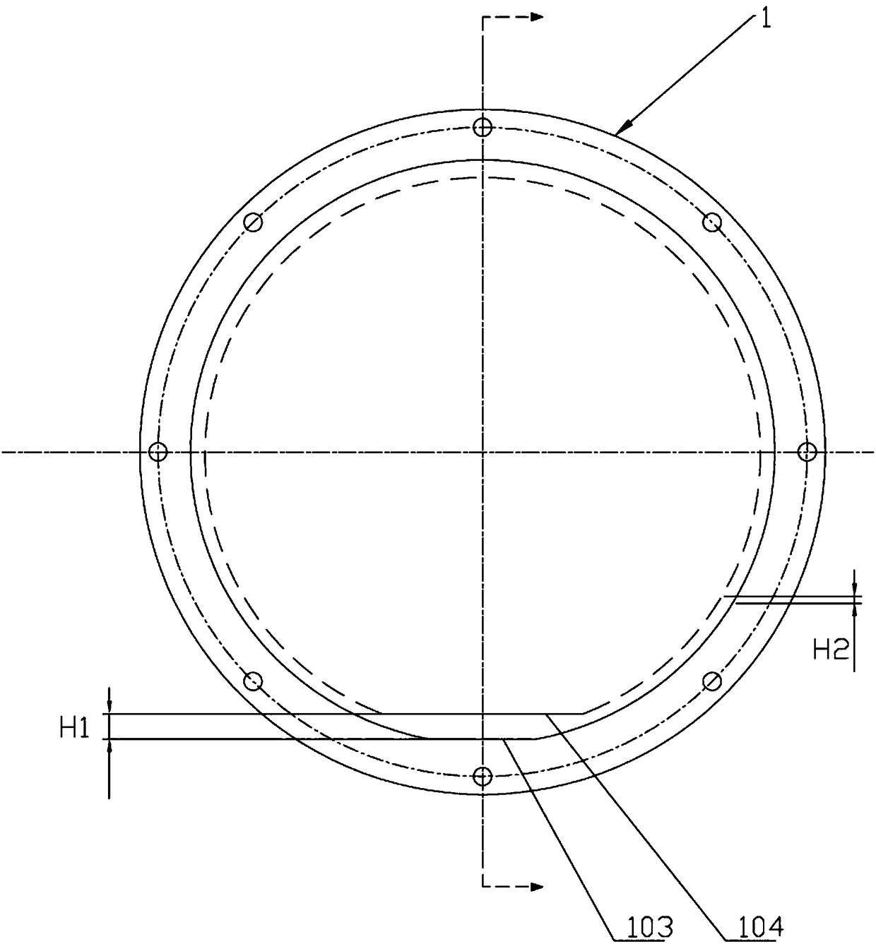 Device for monitoring tension force of mooring anchor chain