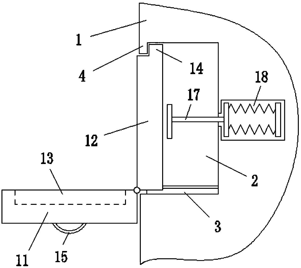 Tool box storing and popping structure