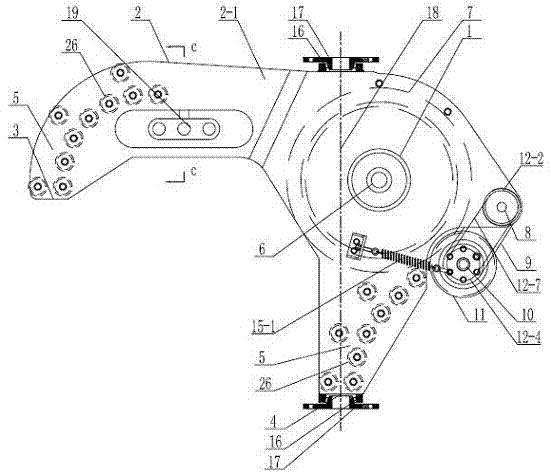 Underwater orthogonal swinging type neutral cable synchronous conveying mechanism