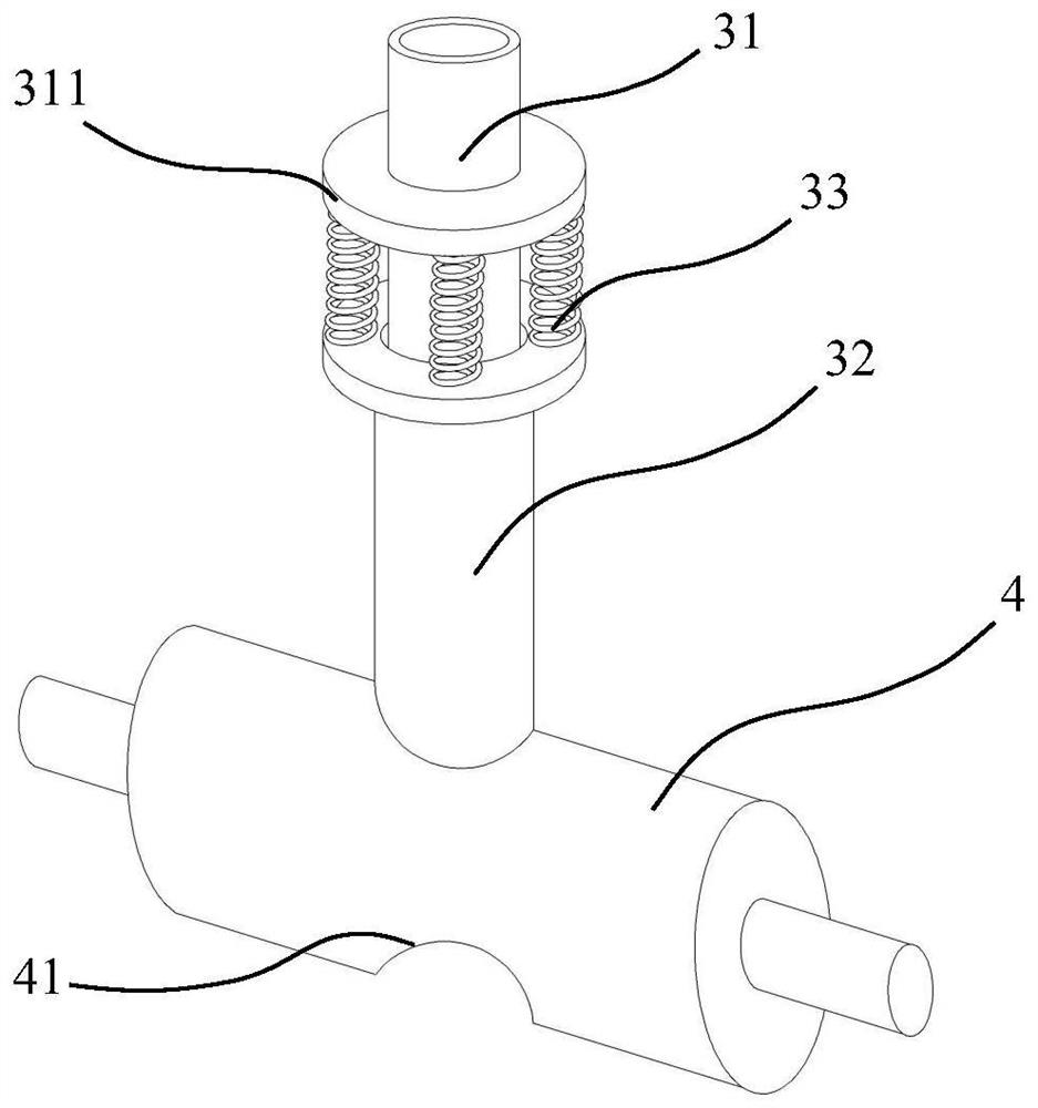 A quantitative rice loading device for an intelligent rice storage bucket