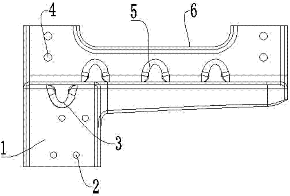 Expansion water tank support