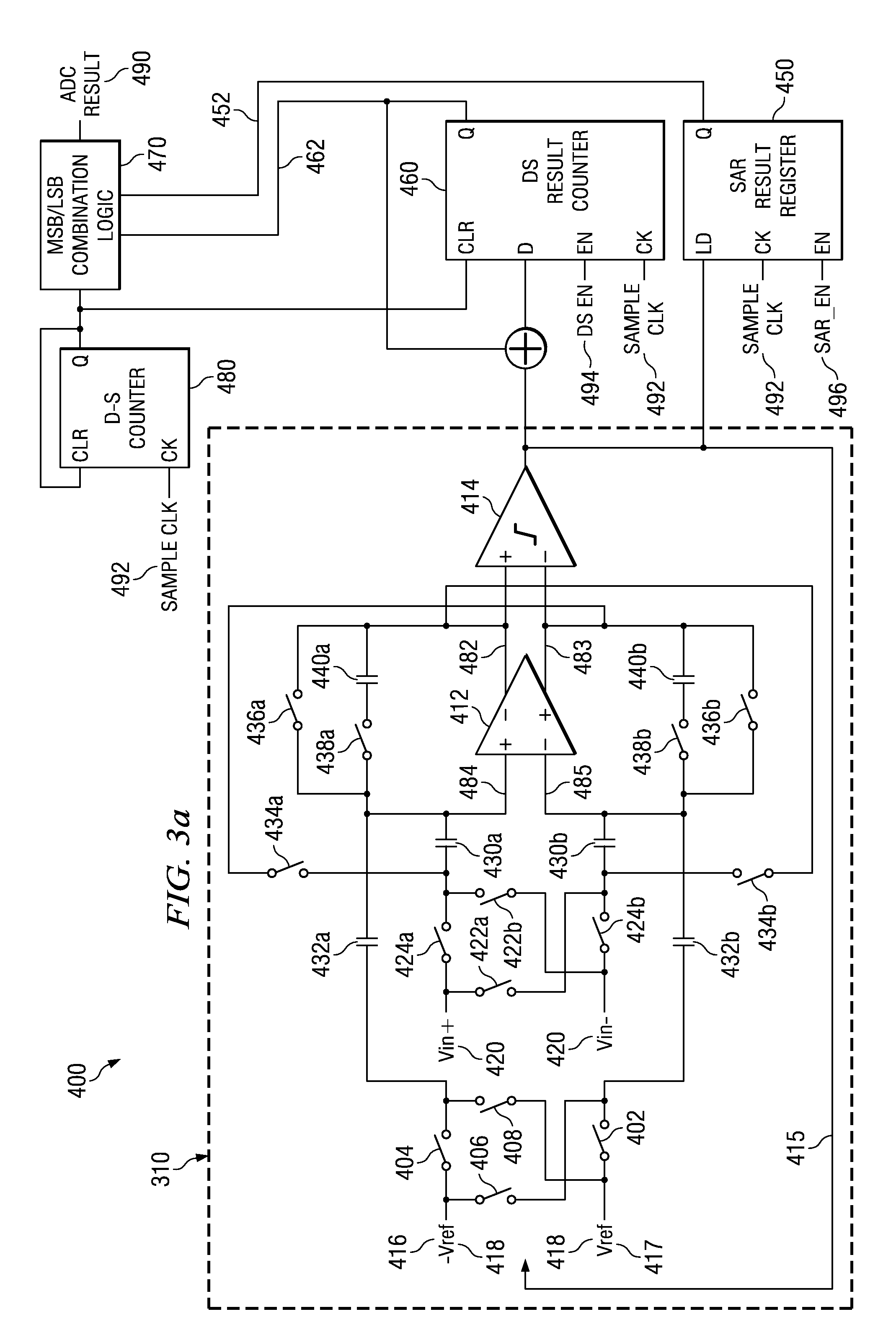 Hybrid delta-sigma/SAR analog to digital converter and methods for using such