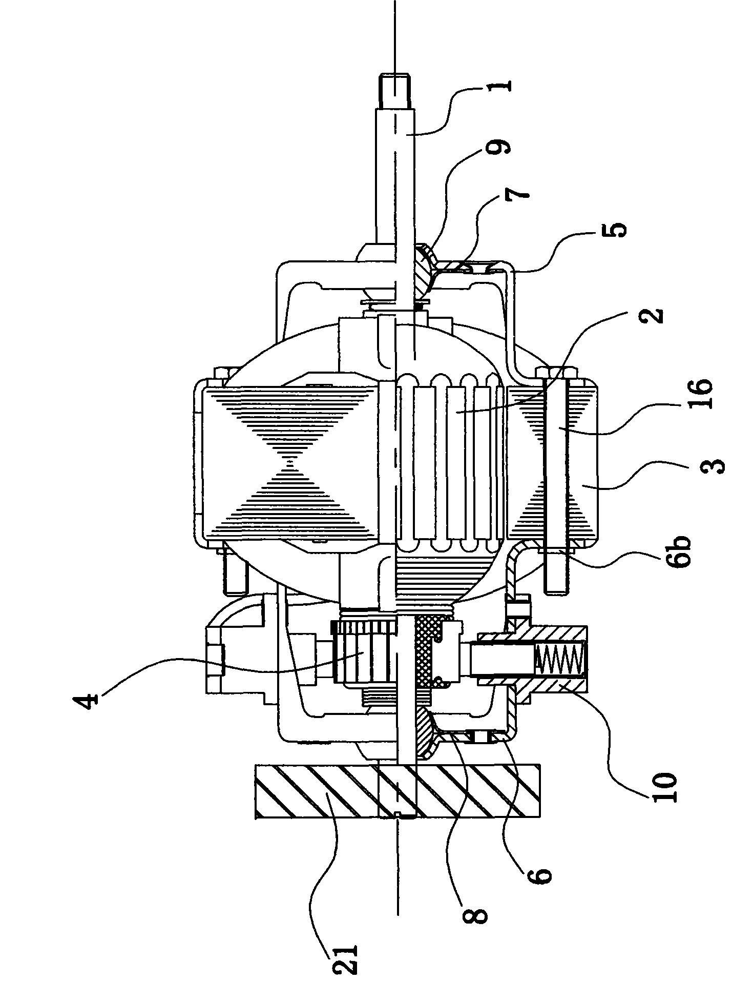 A series-wound motor