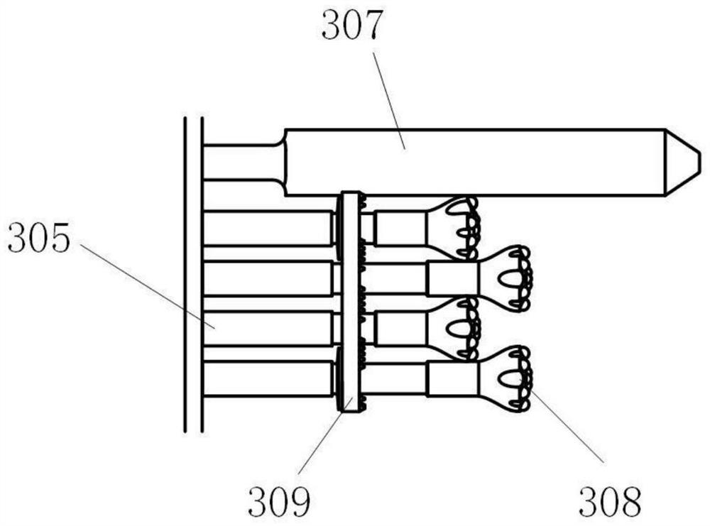 A rock drilling jumbo and a tunnel excavation method for reducing surrounding rock disturbance