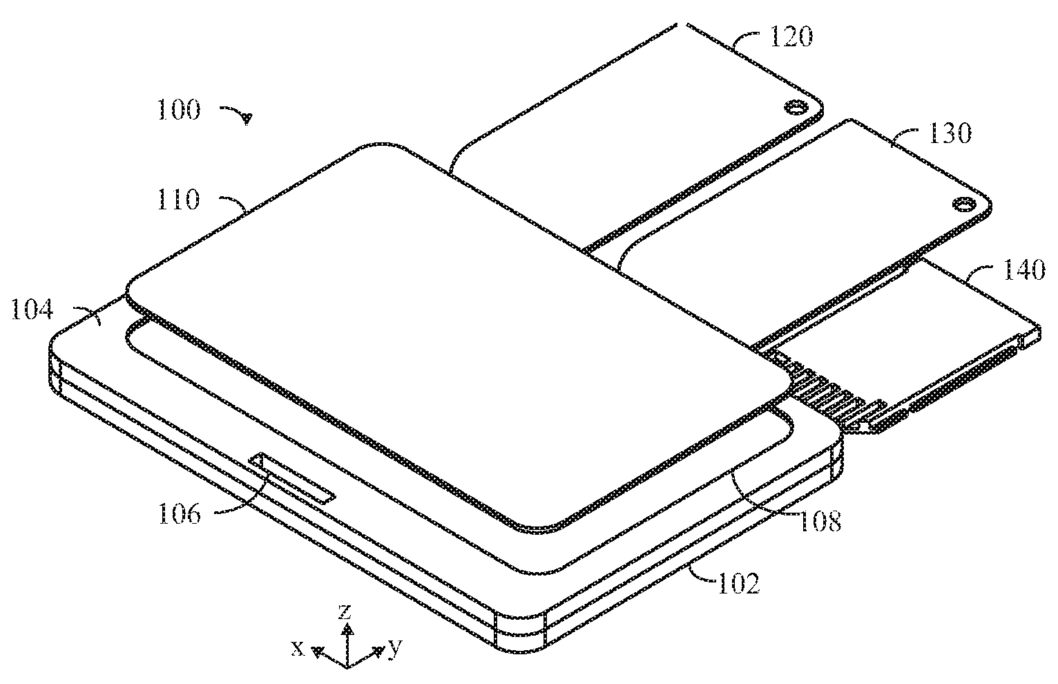 Portable identity card reader system for physical and logical access