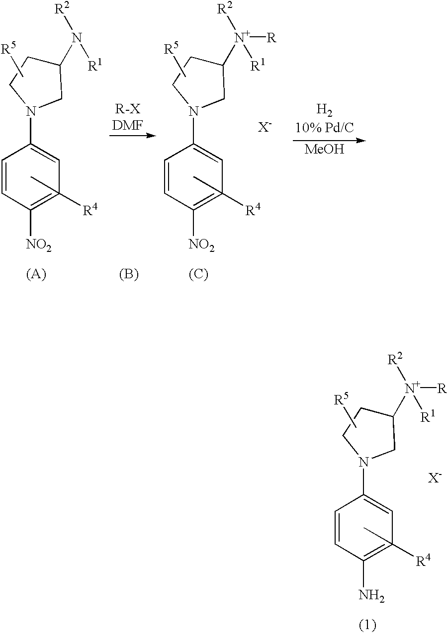 Primary intermediates for oxidative coloration of hair