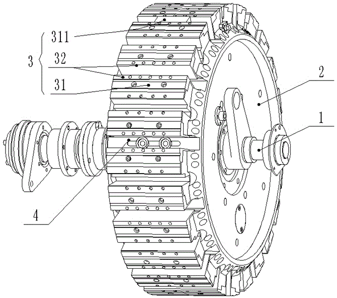 Paper-folding cam ejector for pocket tissue packing and method