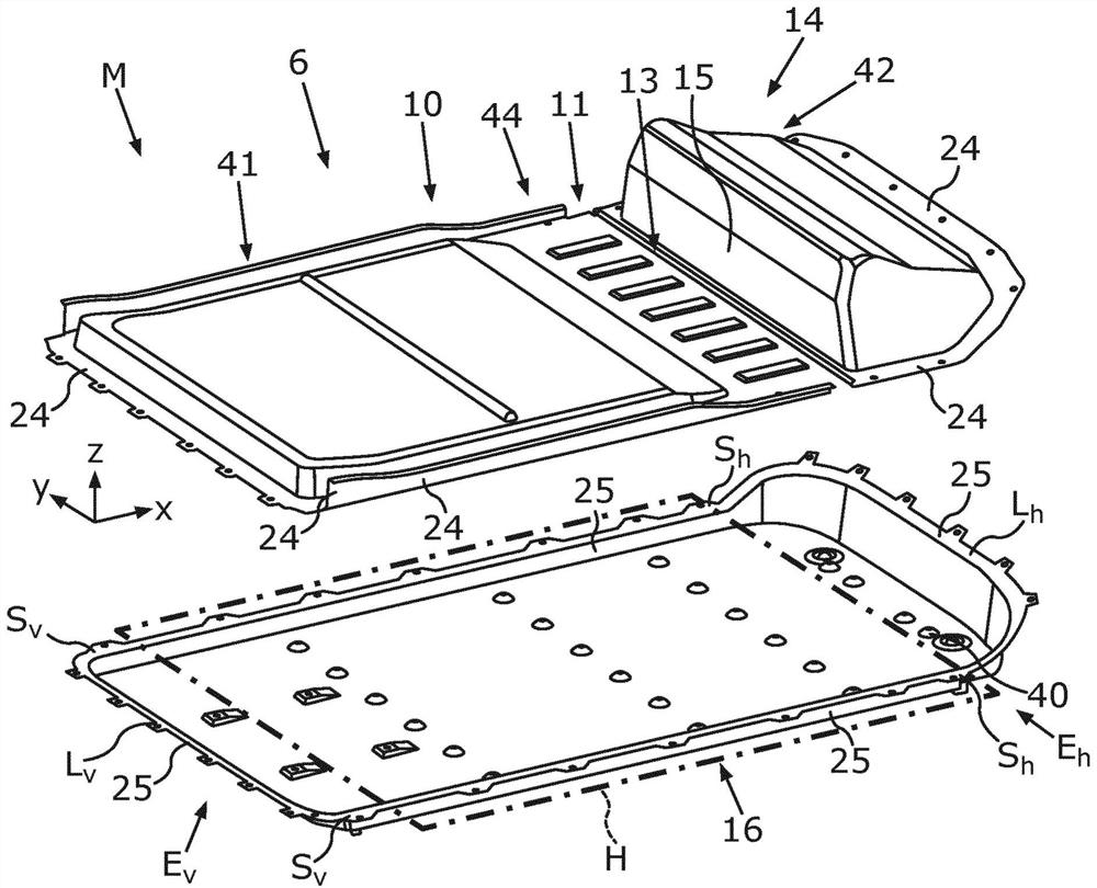 Accumulator floor assembly for motor vehicle