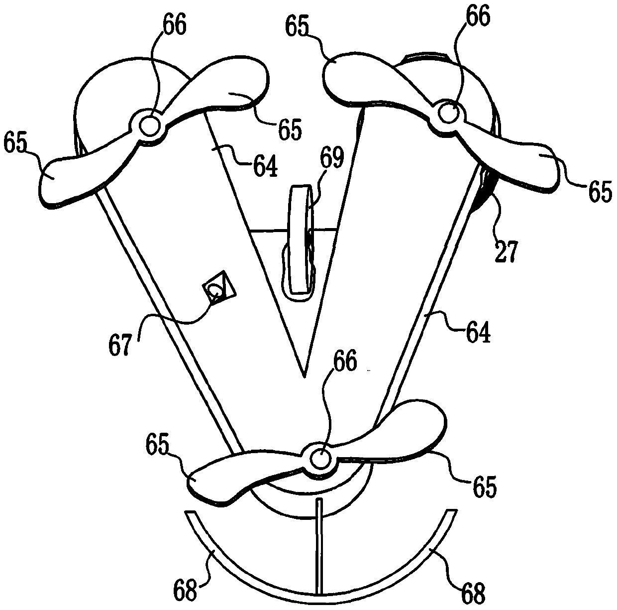 Smart lawn mower having steering gear rotor fly-cutters