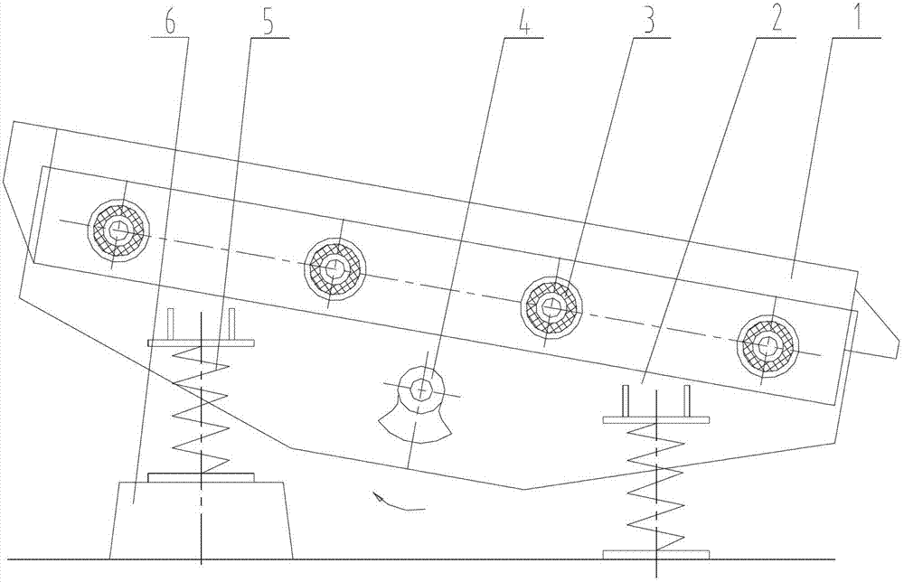 Elliptic or circular motion antiresonance vibrating screen