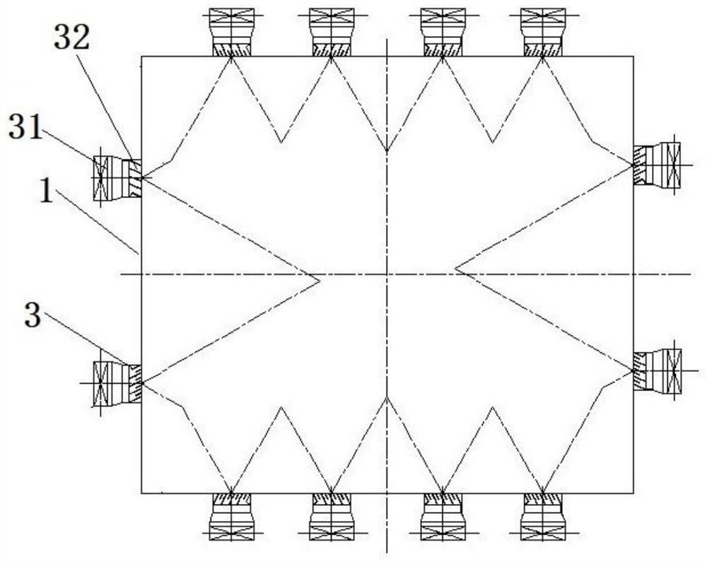 Over fire air nozzle structure