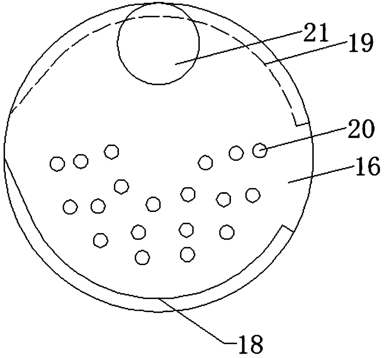 Construction gravel screening equipment with quantitative discharging function