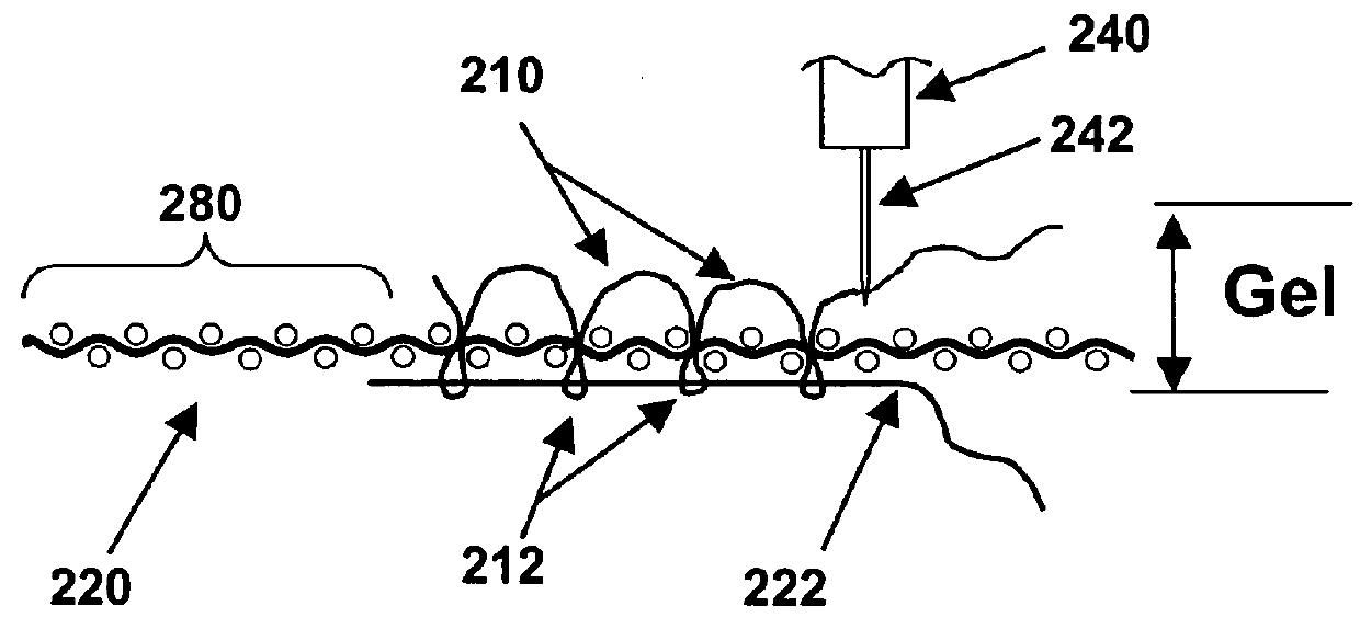 Implants for replacing hyaline cartilage, with hydrogel reinforced by three-dimensional fiber arrays