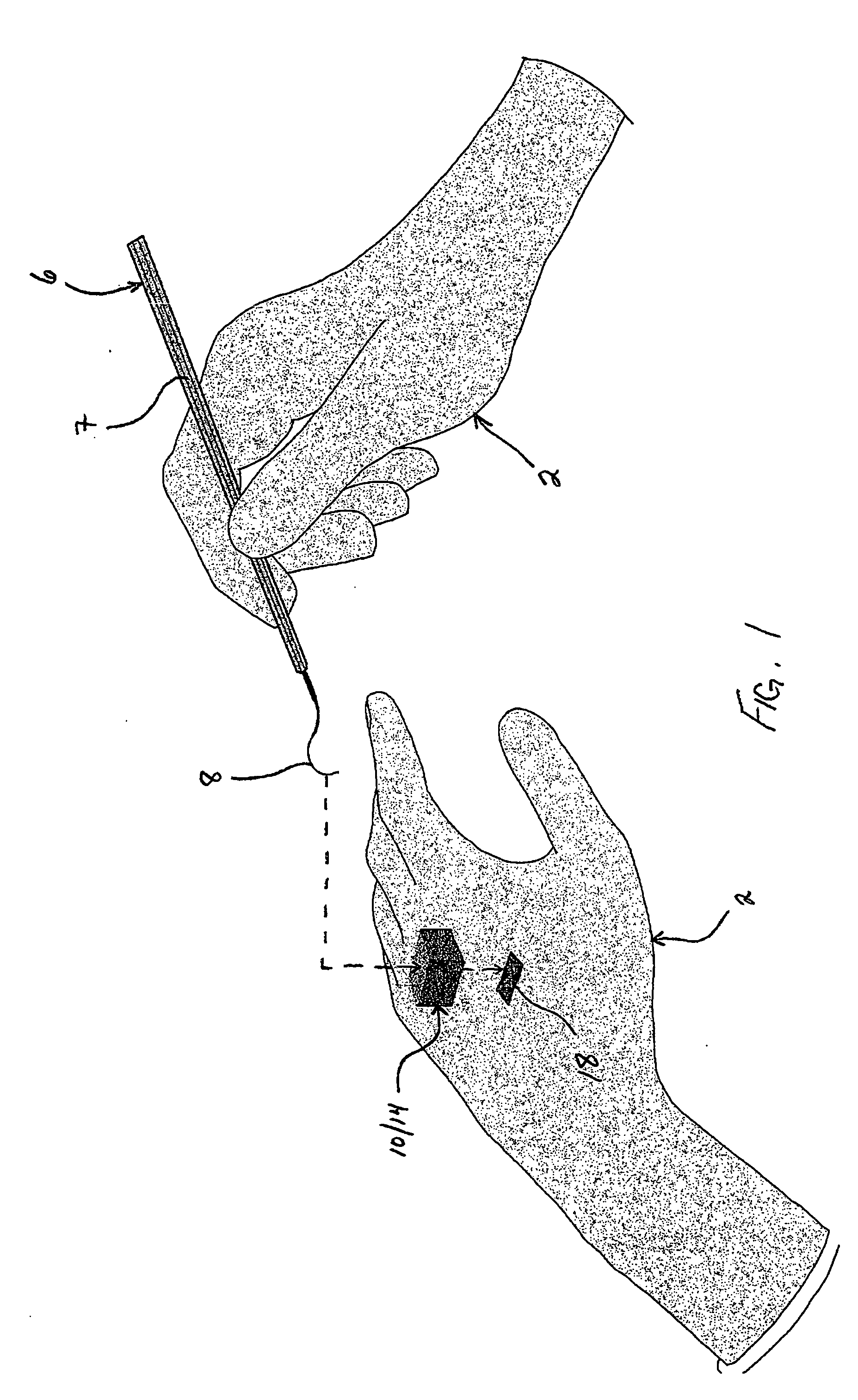 Method and apparatus for disinfecting dental tools during an examination procedure