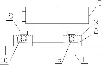 Fixing device for motor on pumping unit