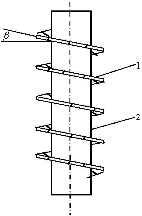 Slant finned tube