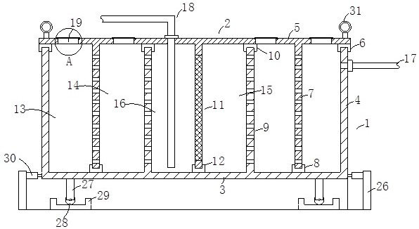 A kind of water purification equipment with multi-layer purification space