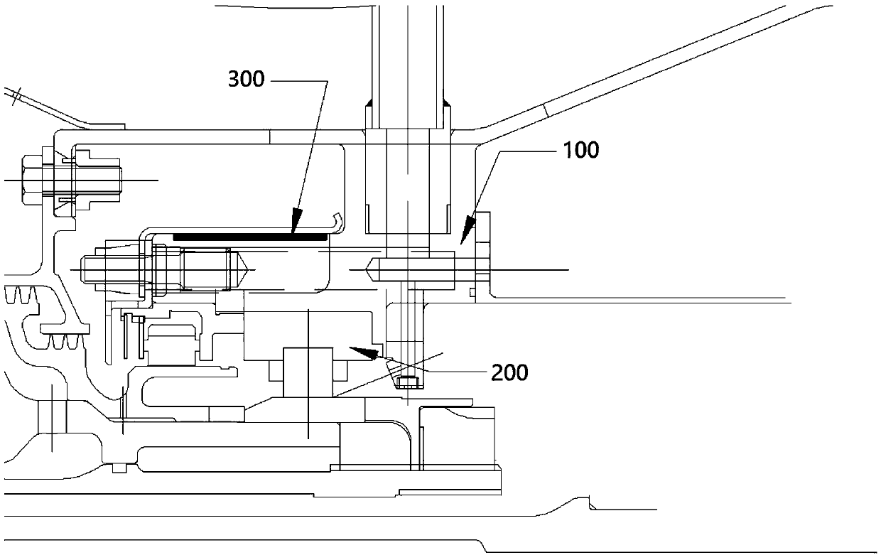 A lightweight bearing housing structure