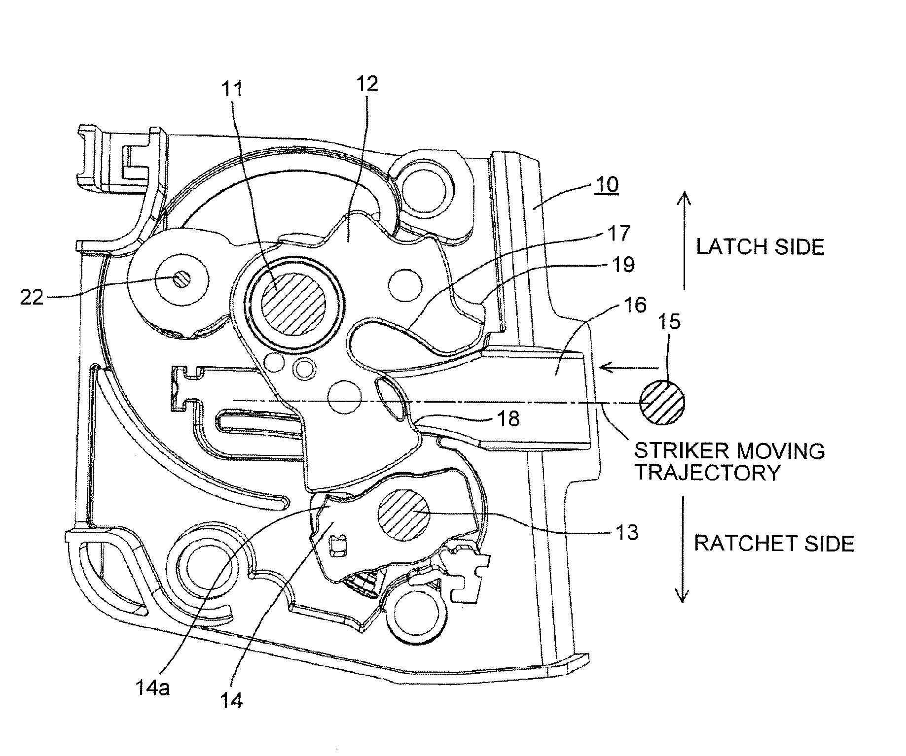 Switch assembly of vehicle door latch device