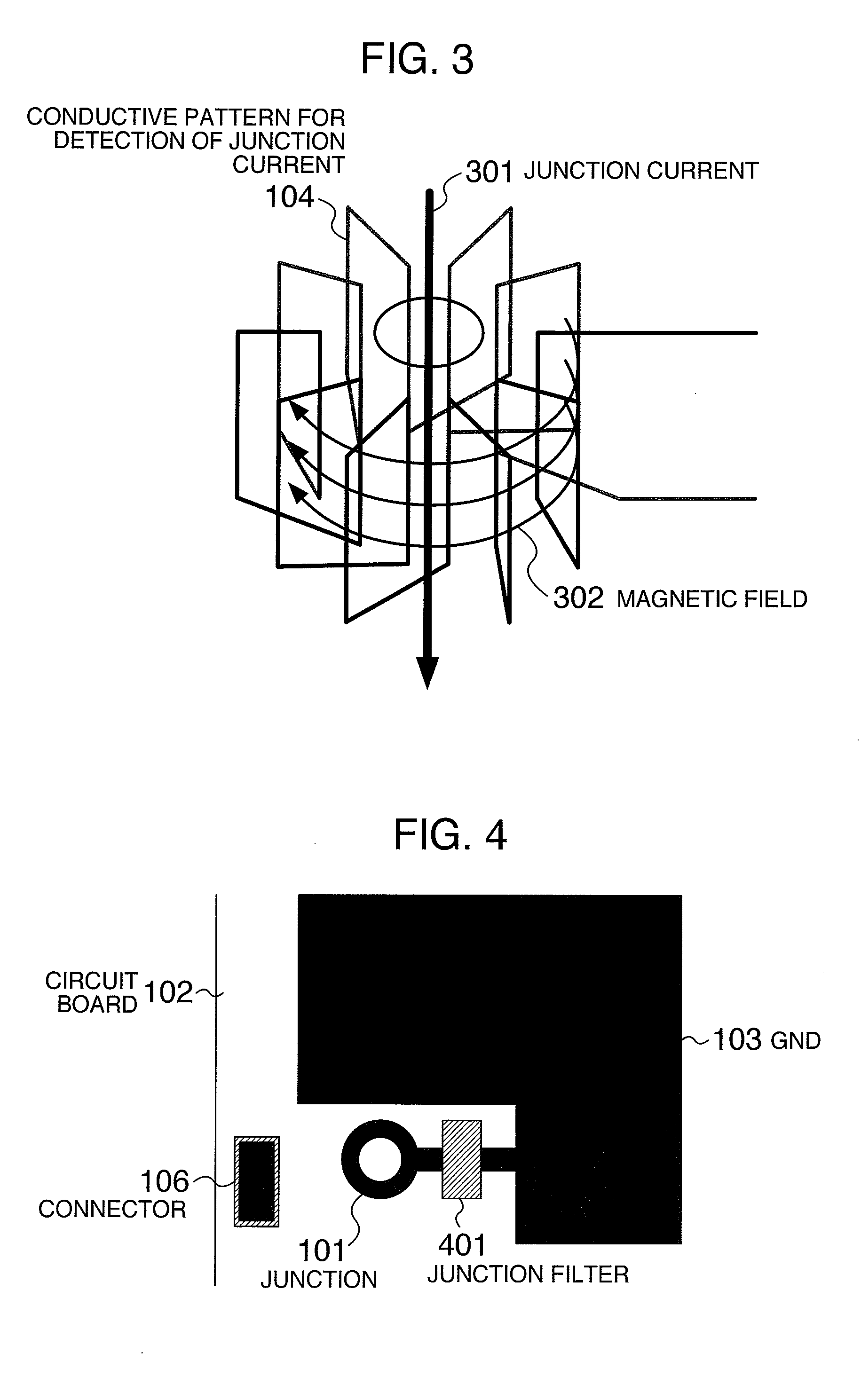 Circuit board having functions for detecting and adjusting junction current or voltage and electronic apparatus having the circuit board