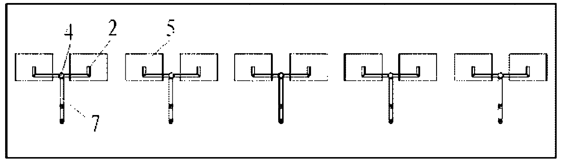 V-type ammonia spraying and mixing system for SCR (Selective Catalytic Reduction) smoke denitrification device