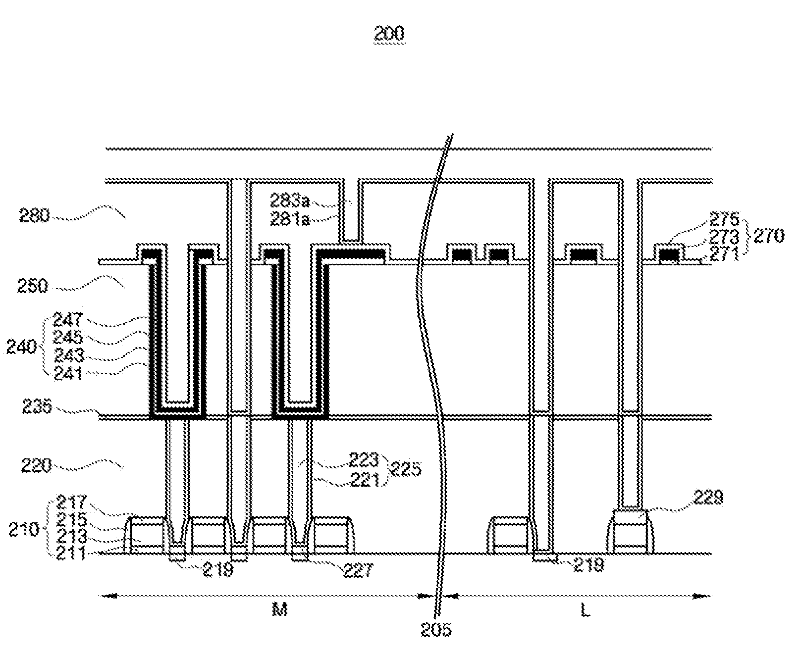 Embedded Semiconductor Device Including Planarization Resistance Patterns and Method of Manufacturing the Same