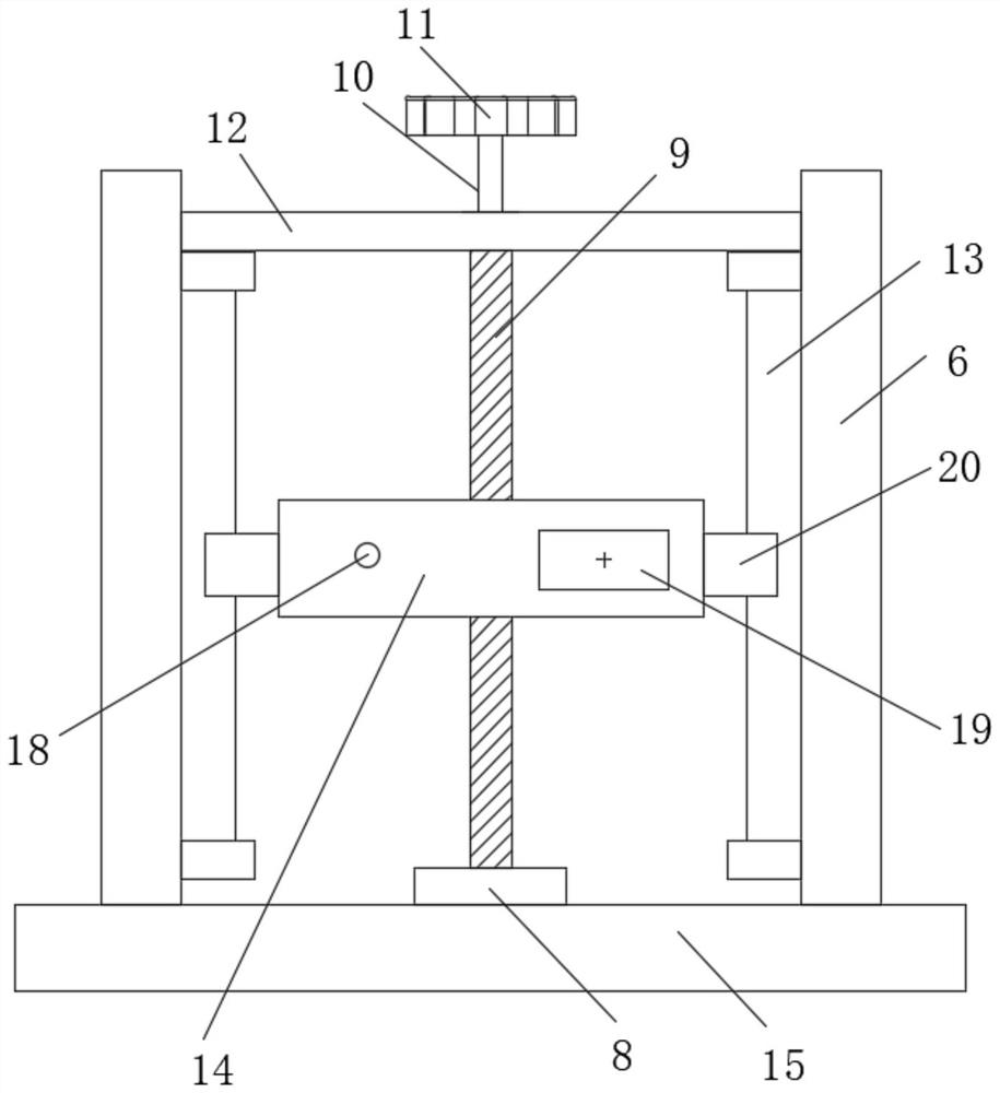 Laser horizontal height measuring device for foundation pit construction