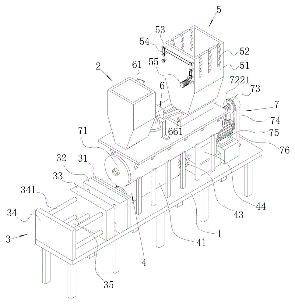 Energy-saving scrap iron scrap and waste plastic mixer