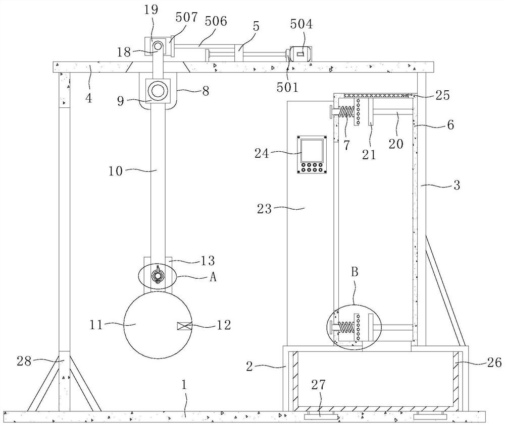 Double-station strength detection device for aerated concrete plate