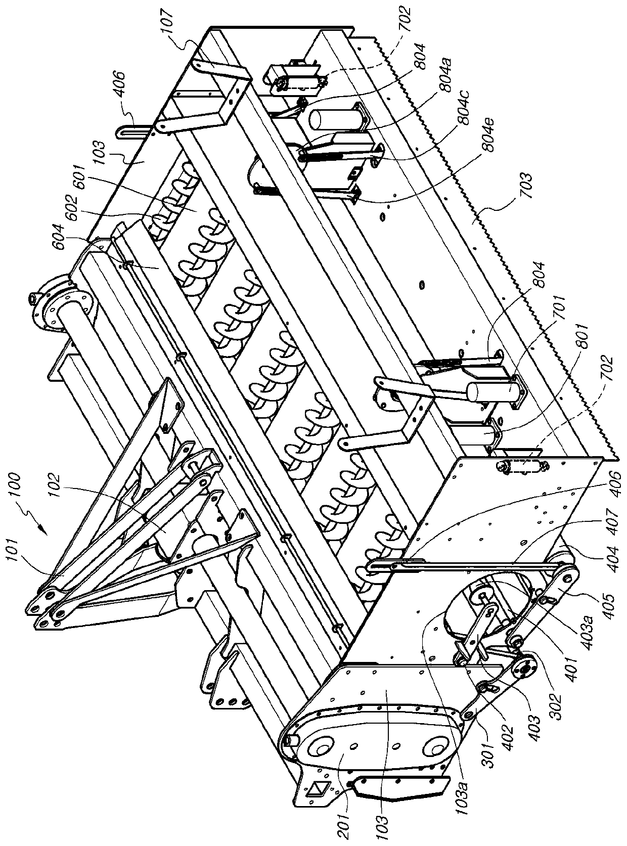 Direct seeding device for dry paddy field