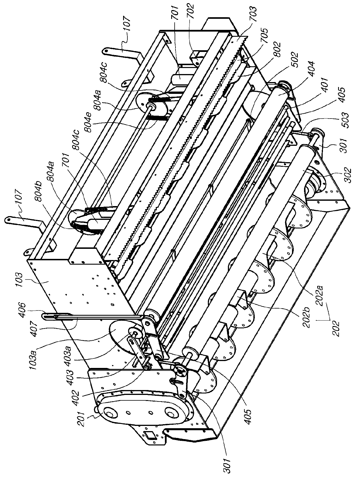 Direct seeding device for dry paddy field