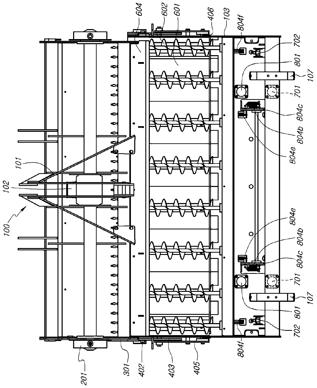 Direct seeding device for dry paddy field