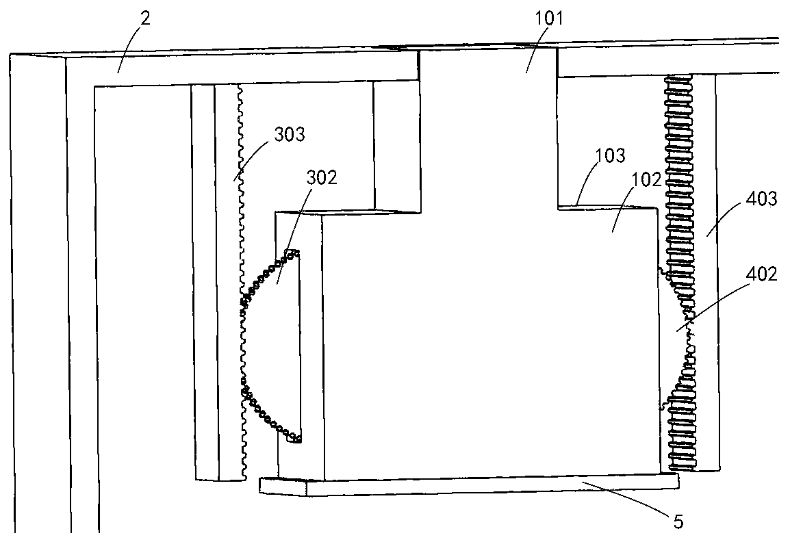 A camera telescopic structure and camera equipment