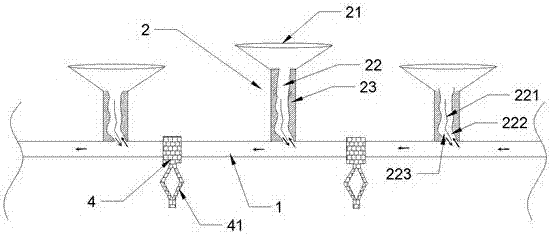 Electronic equipment modular water cooling heat dissipation device