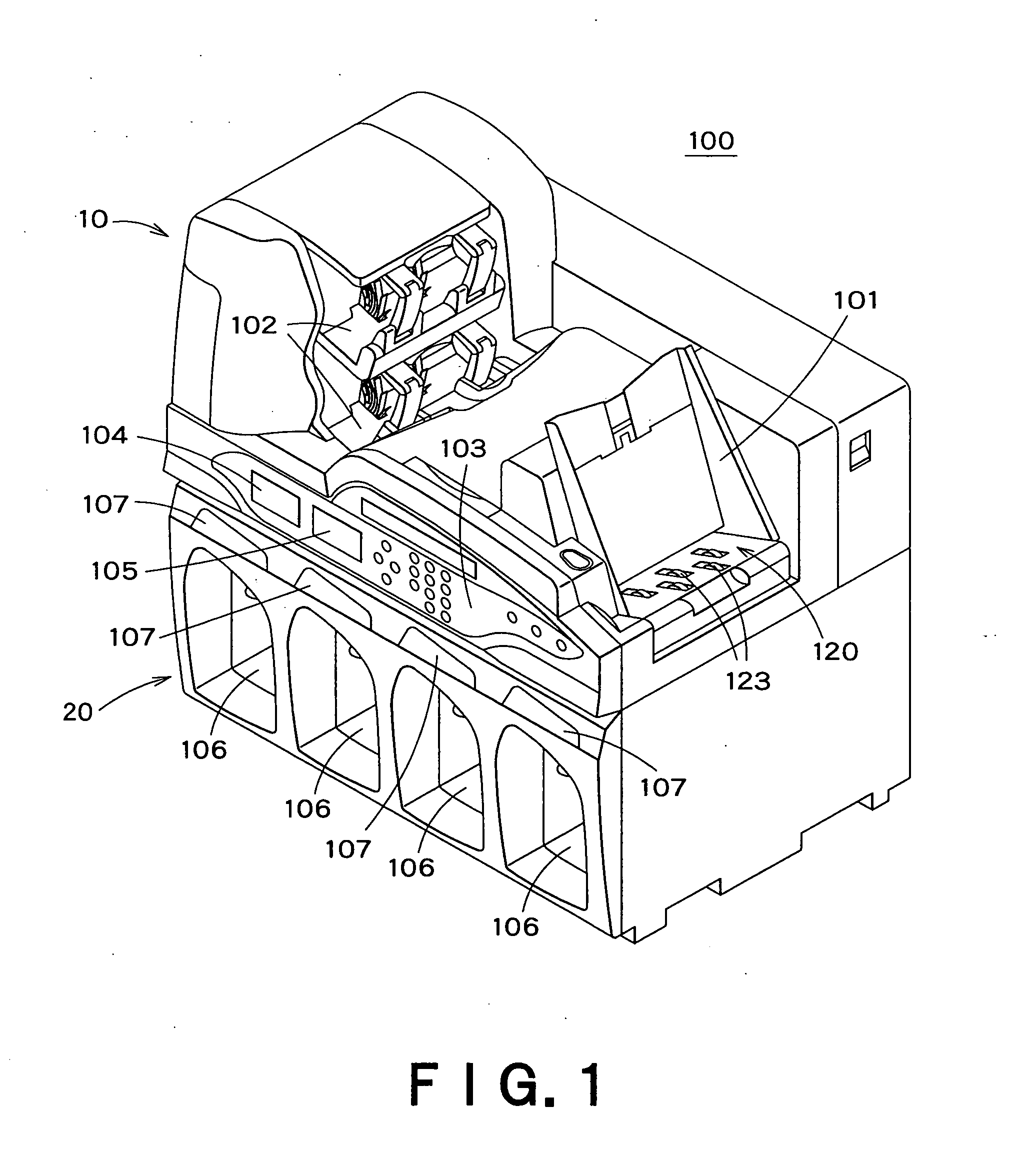 Paper sheet handling machine