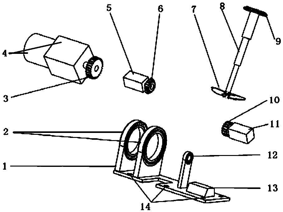 A rocking telescopic arm anti-rolling device for ship anti-rolling