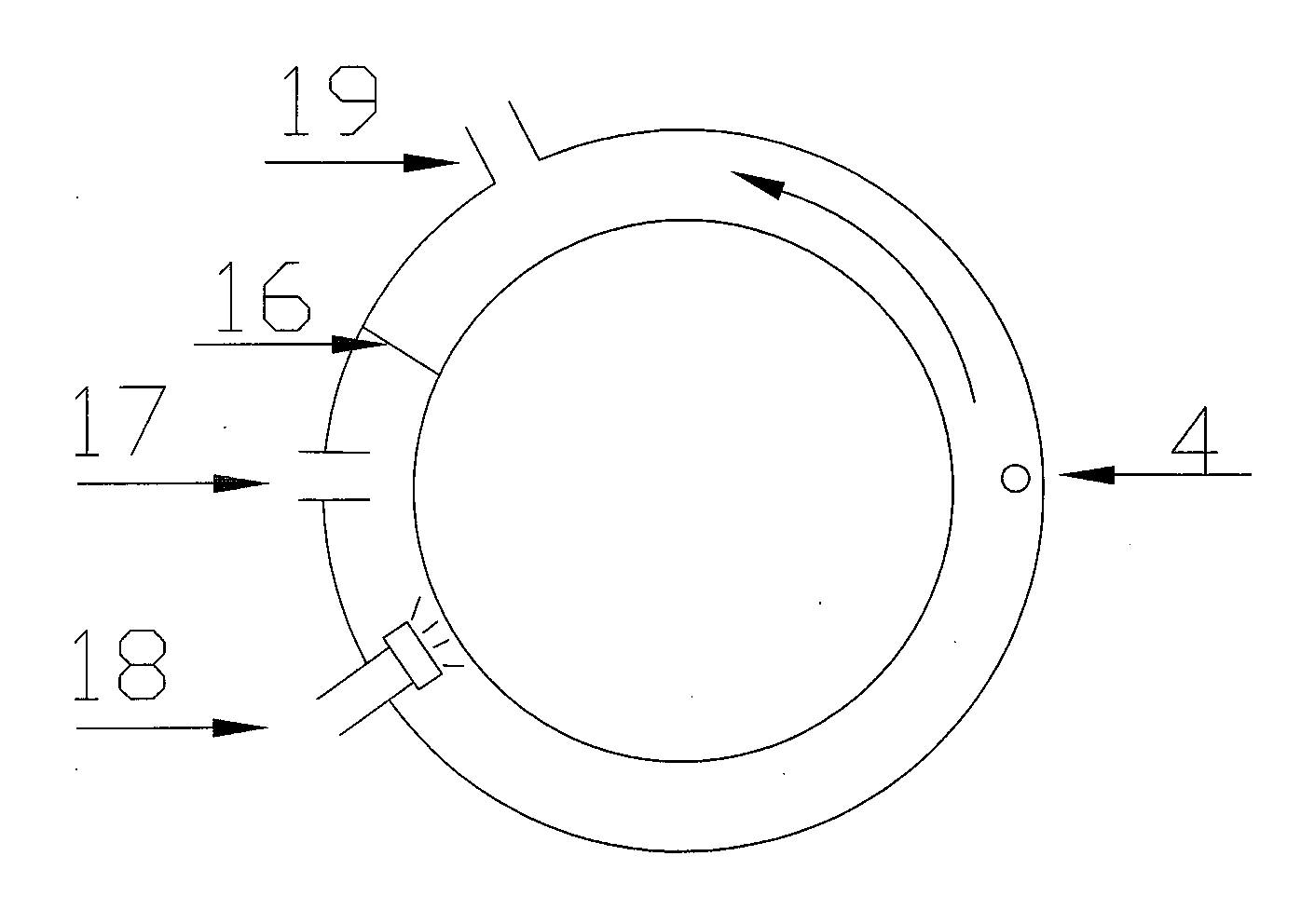 Air and steam gasification downdraft gasified combustion boiler with catalyst internally arranged