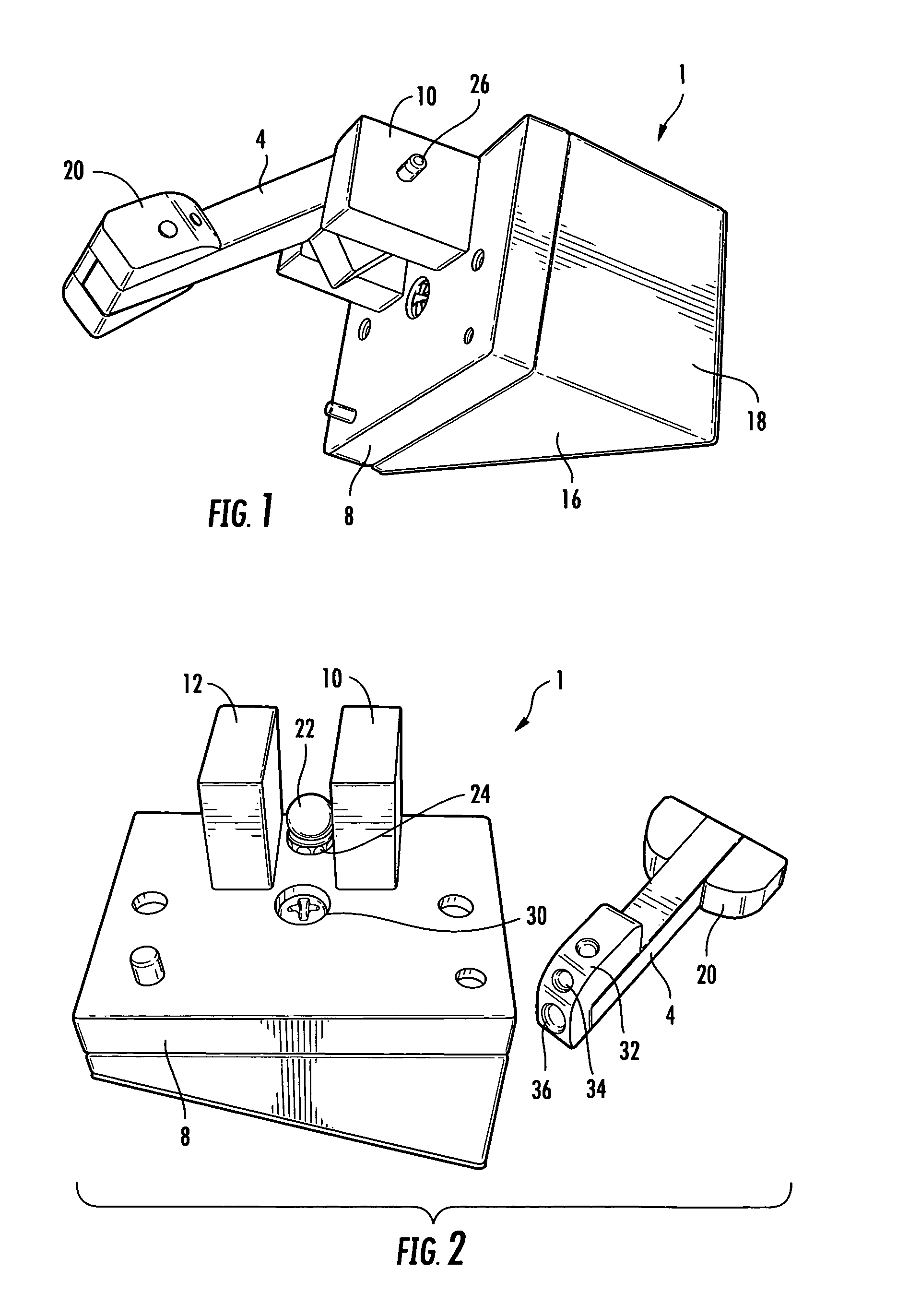 Door mounted finger safety device