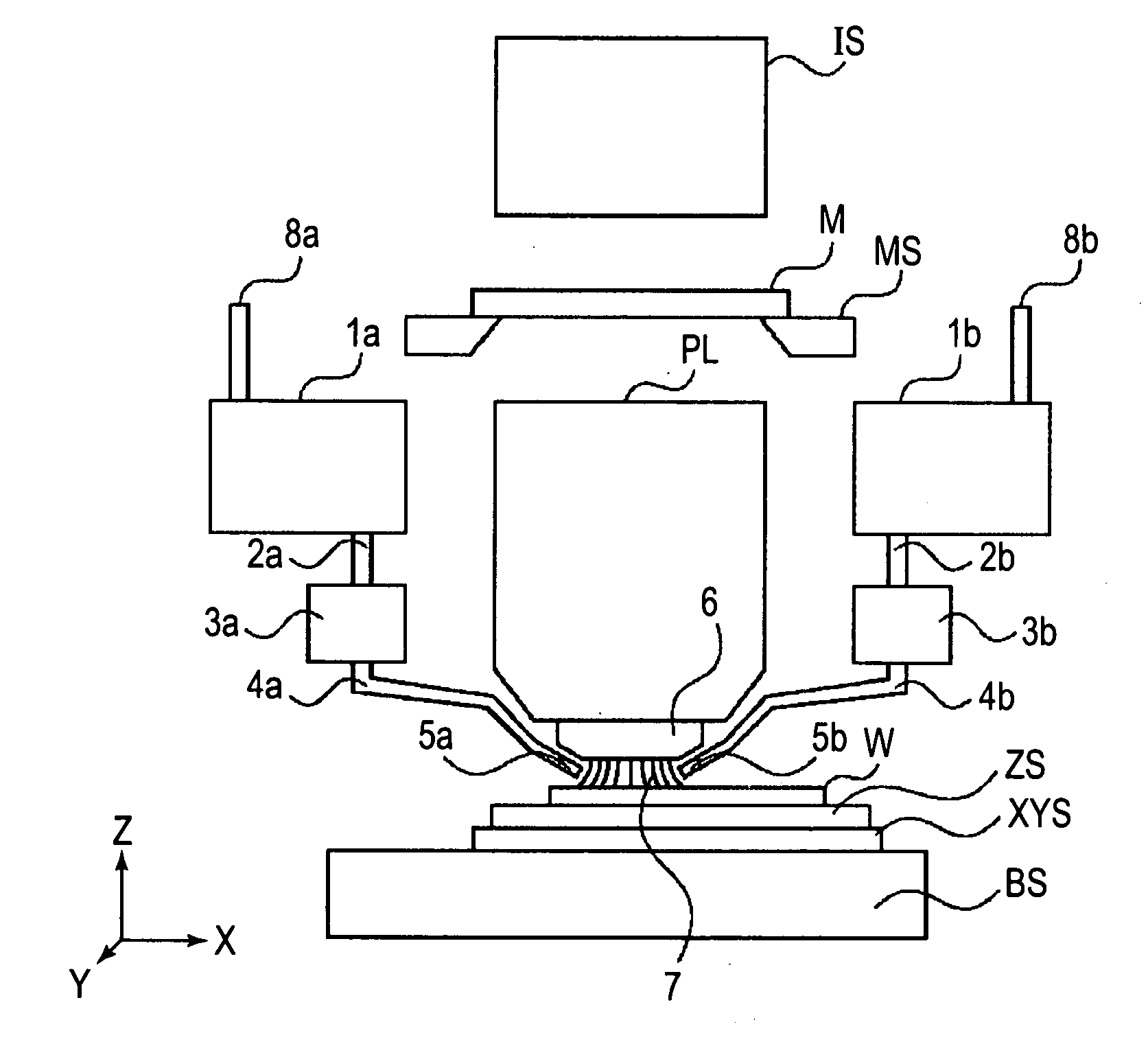 Liquid immersion type exposure apparatus