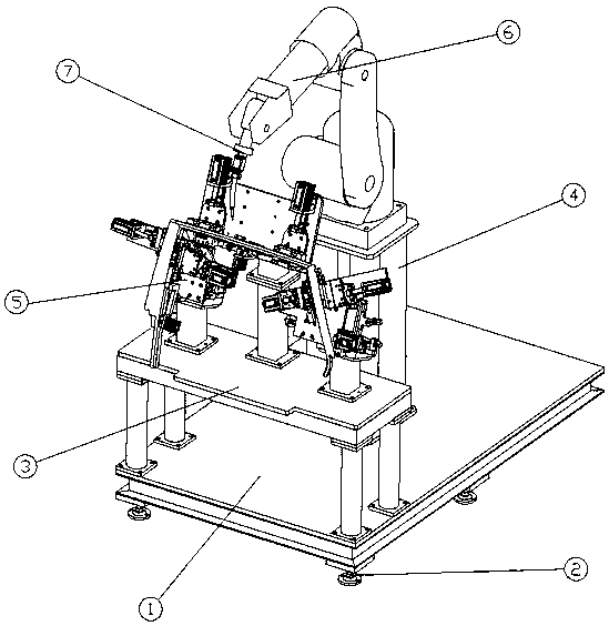 Automatic welding device for automobile door frame