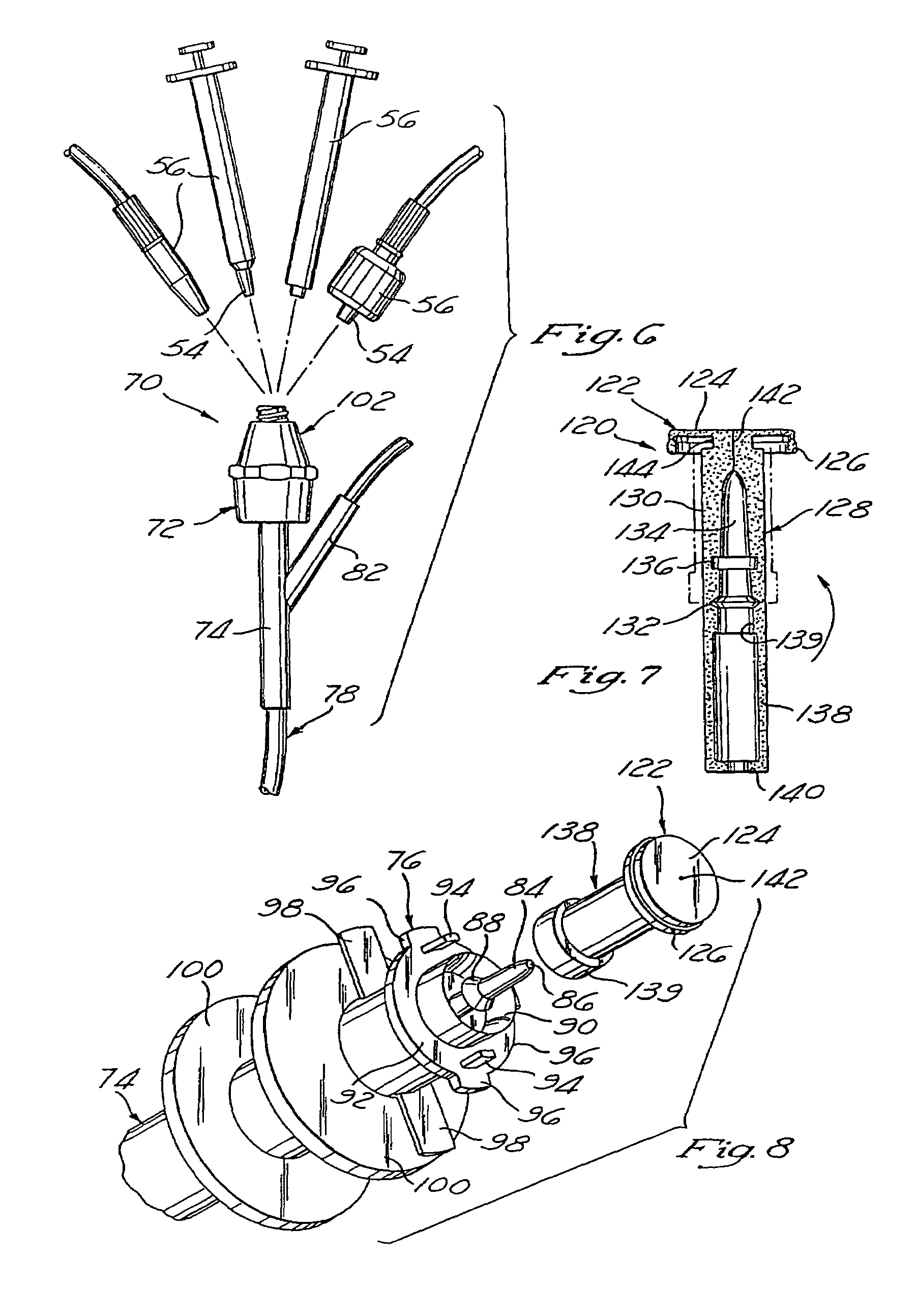 Needleless injection site