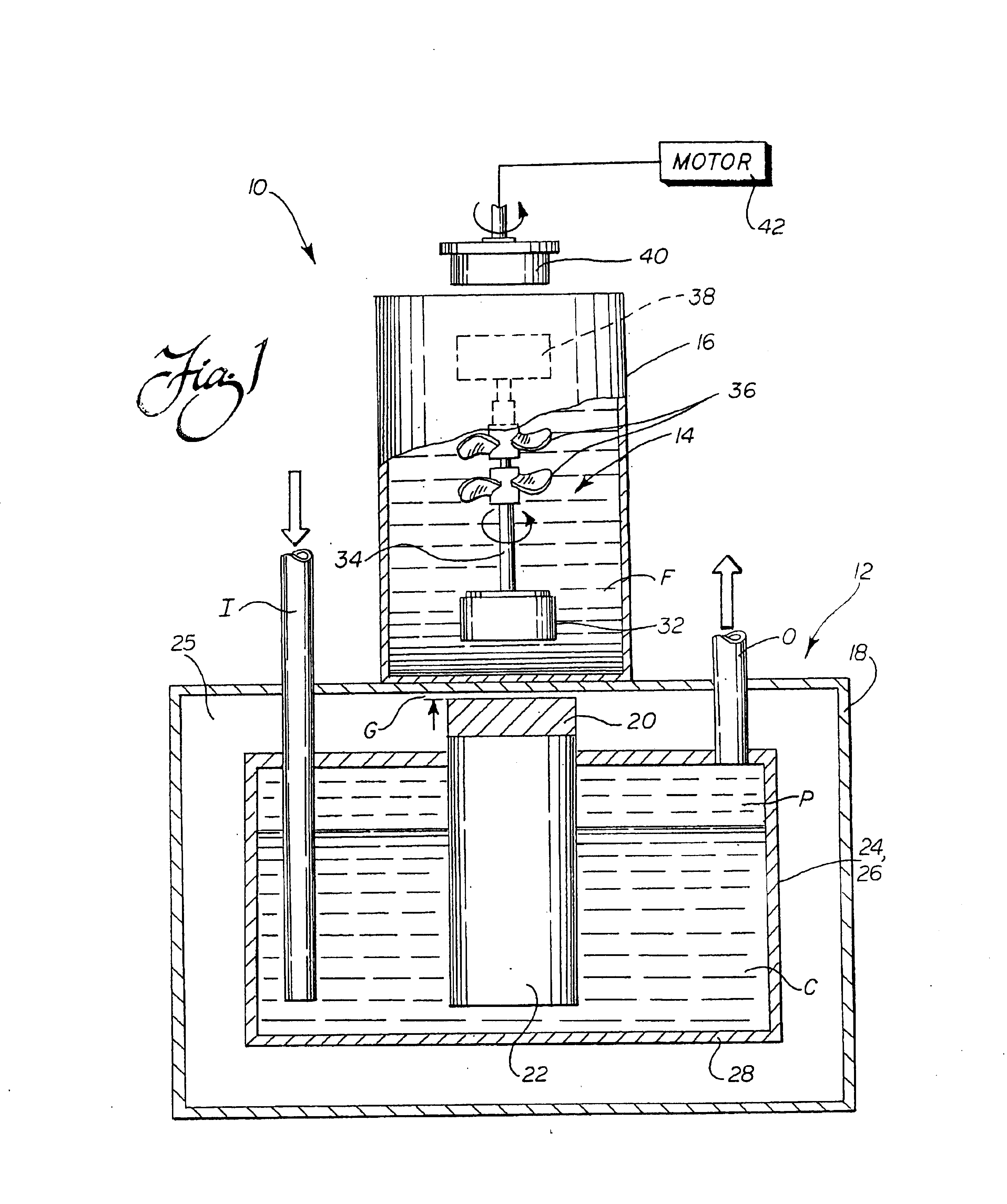 Set-up kit for a pumping or mixing system using a levitating magnetic element