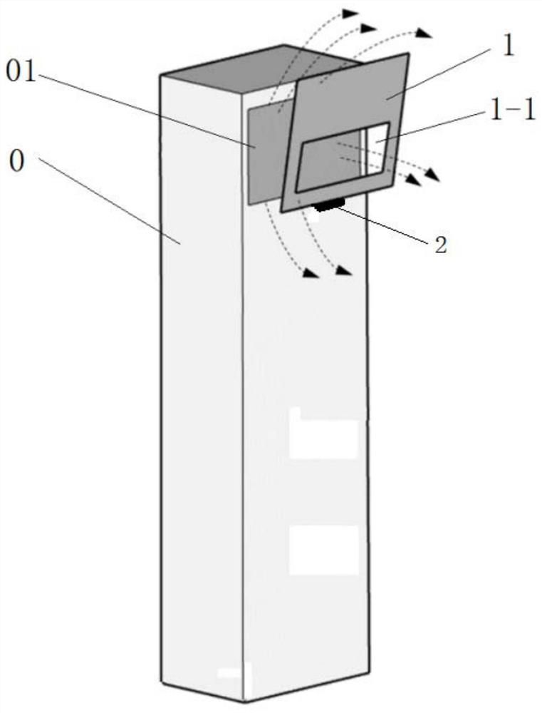 Vertical air conditioner air supply adjusting device, vertical air supply device, vertical air supply adjusting method and system