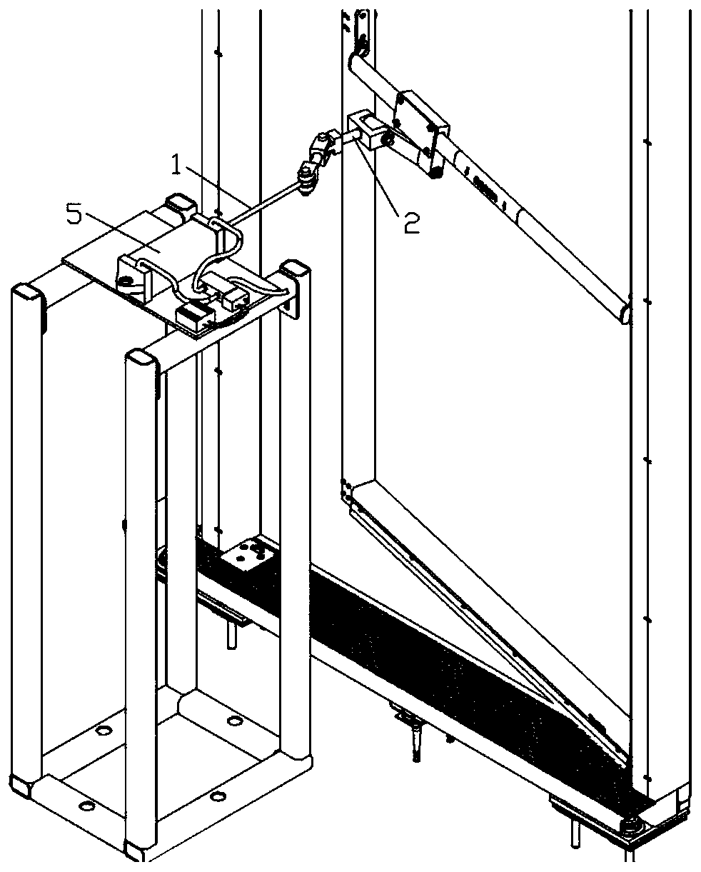 Emergency door body and door lock service life detection device